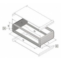 3983010, RITTAL Vario Module ЭМС 2ЕВ/84ЕШ/250.4мм, 1 шт.