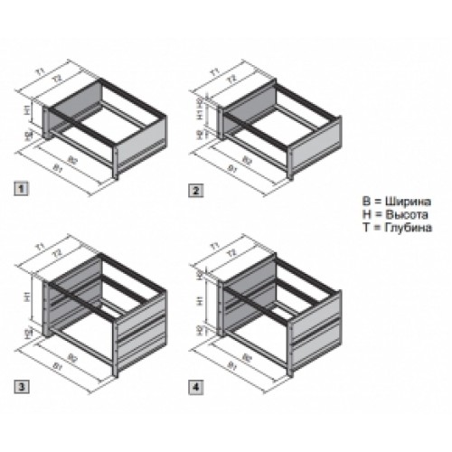 3685236, RITTAL Крейт VARIO 4ЕВ/84ЕШ/305мм д/КП, 1 шт.
