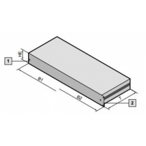 3687815, RITTAL RiBox в стойку 1ЕВ/200мм, 1 шт.