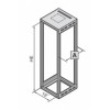 7000390, RITTAL TE 7000 шкаф с обзорн. дв. 600x600x600mm