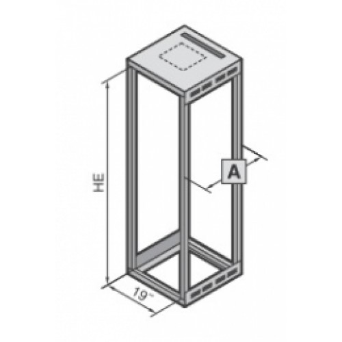 7000390, RITTAL TE 7000 шкаф с обзорн. дв. 600x600x600mm