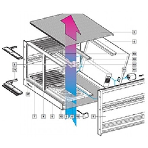 9910957, RITTAL MPS система VME64x 12 сл. 7ЕВ, 1 шт.
